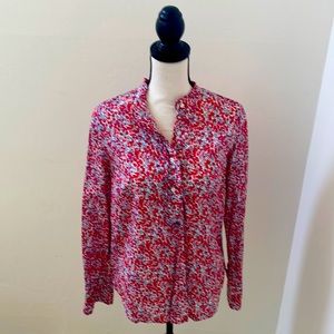 J Crew 5 button blouse. Size 8 medium. Like new.